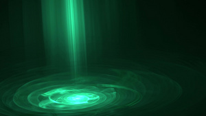 绿色光束粒子运动背景15秒视频