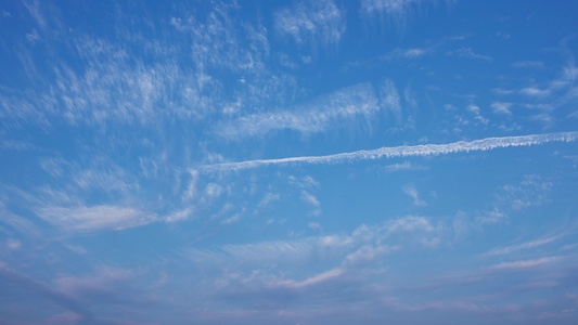 天空中形态各异的云实拍视频