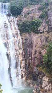 浙江5A风景区天台山瀑布航拍合集5A景点视频