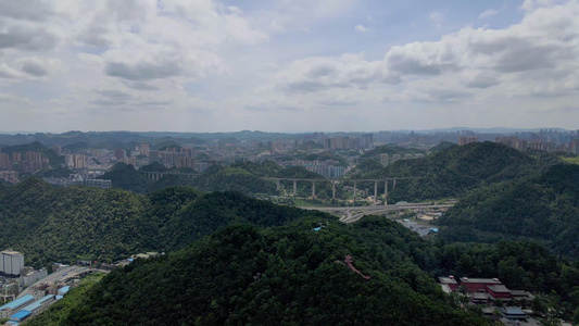 贵阳都市和自然风光4K素材视频