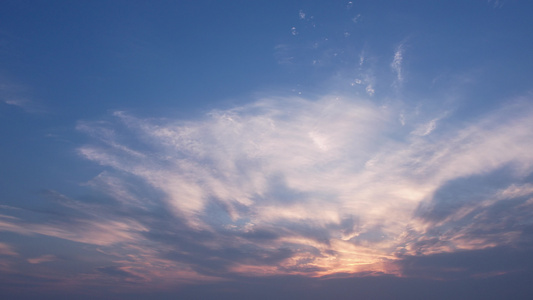 天空中形态各异的云实拍视频