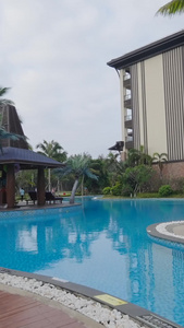 五星级酒店泳池外景视频游泳池视频