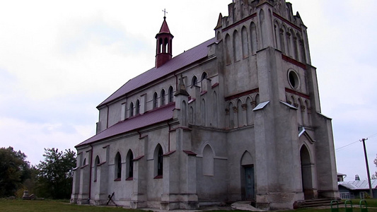 天主教堂的建筑物视频