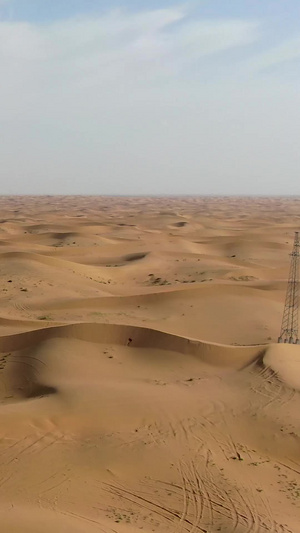 航拍沙漠124秒视频