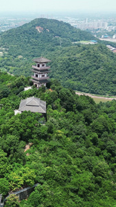 湖北鄂州西山4A景区航拍视频