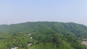 4k航拍湖南长沙5A景区岳麓山风景名胜景区32秒视频