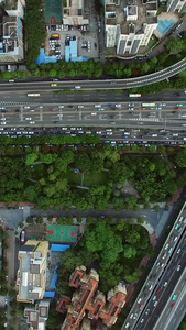 广州立体交通垂直航拍广州宣传片视频