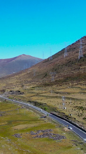 航拍四川甘孜藏族自治州高原风光旅游目的地视频