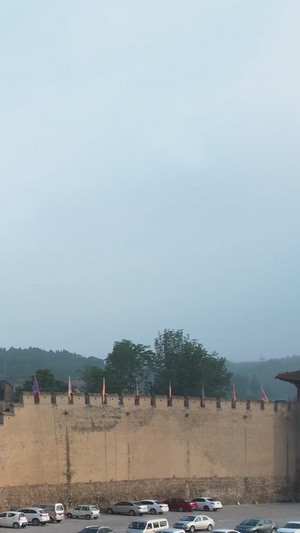 航拍4A景点晋城郭峪古城古城墙视频旅游目的地73秒视频