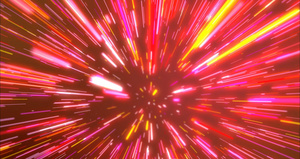 红色炫酷粒子线条震撼梦幻大气穿梭背景20秒视频