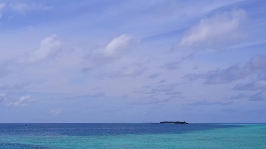 豪华度假度假胜地海滩野生生物的空中观景摘要由绿绿海视频