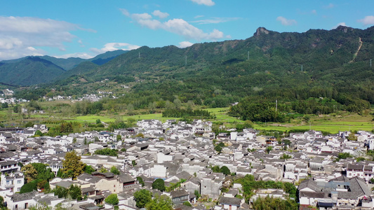 安徽黄山市屏山古村视频