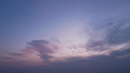 入夜时段的天空实拍视频