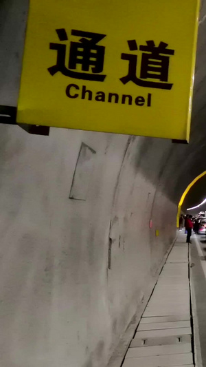 高速公路山底隧道堵车场景私家车31秒视频
