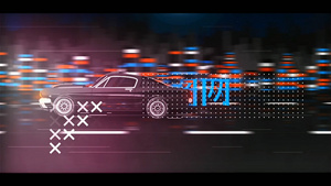 汽车驶过故障效果企业标识展示AECC2015模板10秒视频