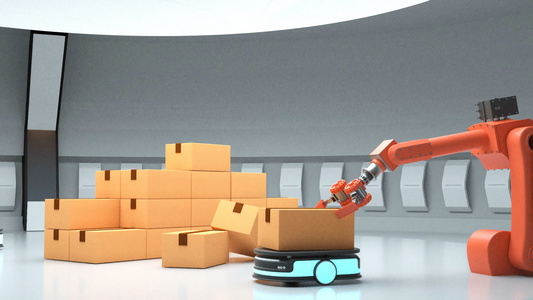 3d机械工业自动化动画视频