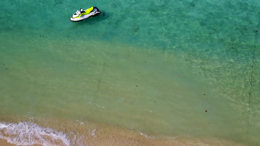 宁静海面风景航拍视频