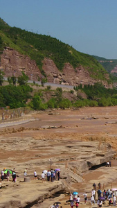 延安壶口瀑布航拍旅游景区视频