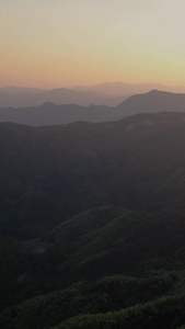 航拍5A安徽天柱山景区日落视频旅游景点视频