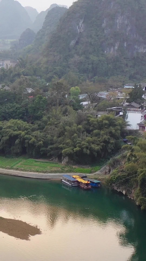 广西河池刘三姐故里下枧河风光广西旅游24秒视频