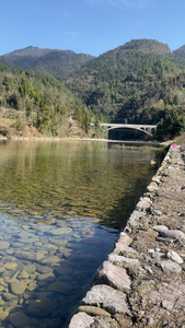 农村河流风景4K实拍视频视频