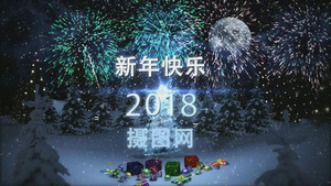 烟花绚丽新年20秒倒计时AE模板40秒视频