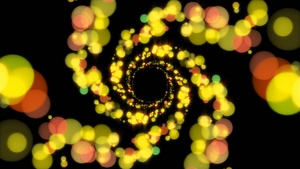 透明通道炫彩粒子旋涡素材30秒视频