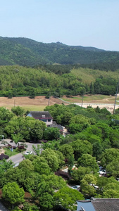 航拍苏州旅游景区旺山景区旺山村最美山村视频