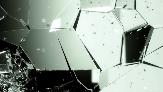 玻璃片碎片碎裂视频