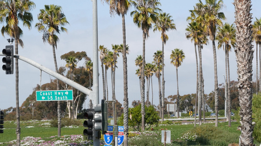 太平洋海岸公路历史悠久的101号公路路标美国加利福尼亚州视频