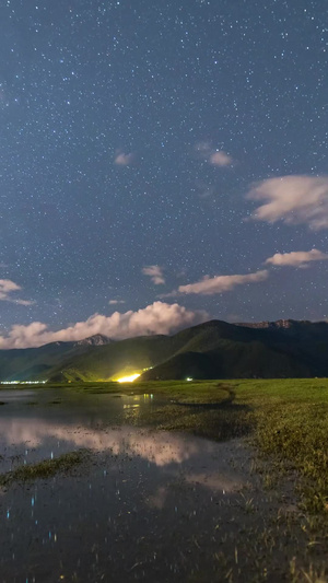 香格里拉星空延时星空摄影9秒视频