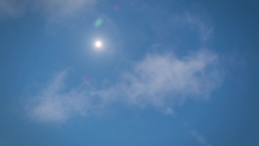 太阳在天空中闪耀视频