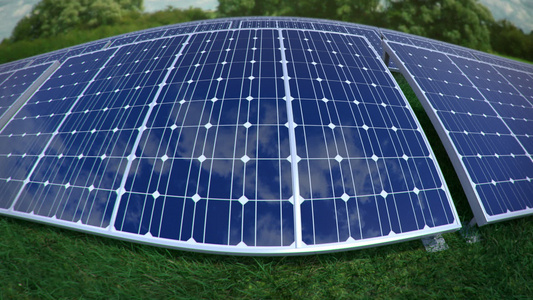 草田太阳能电池板环视频