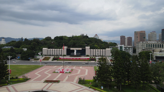 福建福州五一广场航拍视频视频