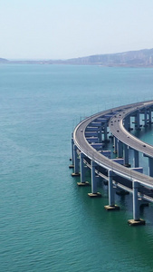 大连星海湾大桥航拍视频无人机视频