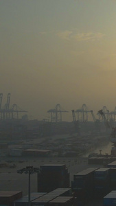 广州南沙自贸货柜码头跨境电商视频