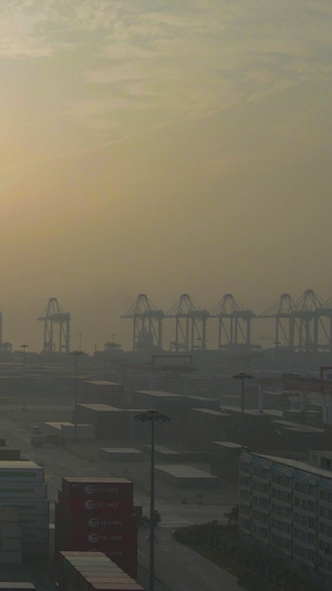 广州南沙自贸货柜码头跨境电商30秒视频