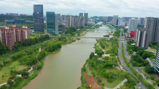 南沙蕉门城市航拍视频