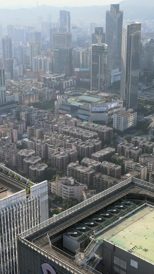 航拍高清全国地产大亨广州恒大中心大厦房产企业地产品牌企业49秒视频