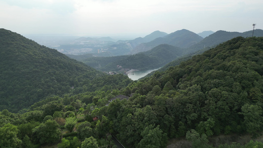 航拍湖北黄石东方山景区视频