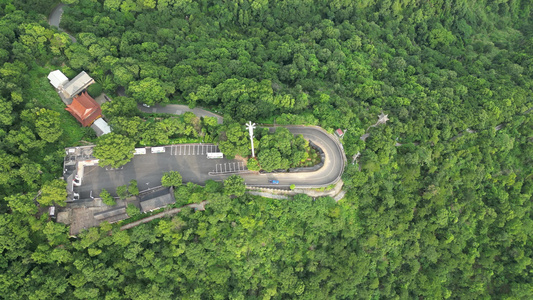 航拍湖北黄石东方山景区视频