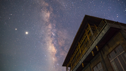 6k延时星空银河素材视频