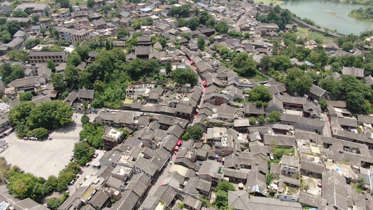 航拍贵州青岩古镇5A景区视频