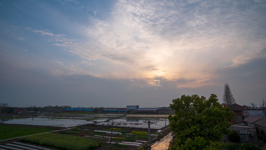 太阳日出日落长焦延时特写实拍视频