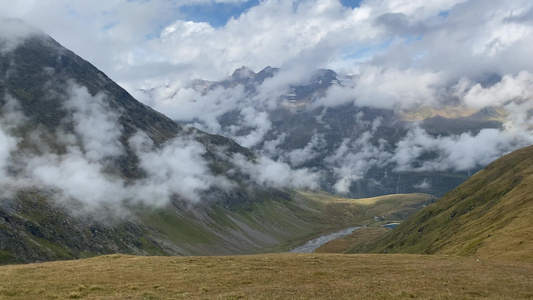 Obergurgl高山是OztztalalpsAustria视频