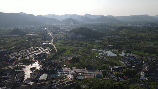 航拍自然风光大山森林植被视频