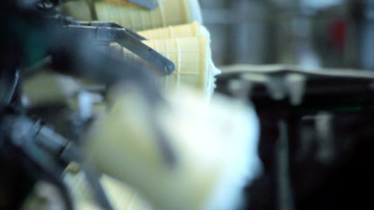 食品工厂的制造线冰淇淋工艺视频