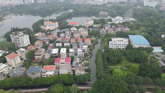 福建福州城市风光航拍视频