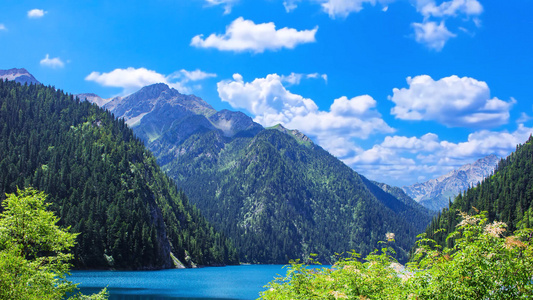 唯美九寨沟长海旅游宣传背景视频视频