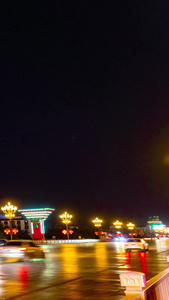 著名景点布达拉宫夜晚延时拉萨地标视频